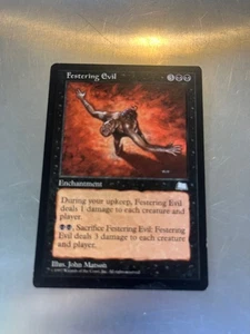 Festering Evil LP Weatherlight Vintage Magic Cards, COMBINED SHIPPING - Picture 1 of 2