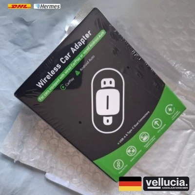 Wireless CarPlay & Android Auto Adapter NEU OVP 2-in15 GHz WiFi USB-C Plug - Bild 1 von 4