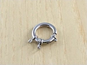 Chiusura per collana in argento 925 circolare, peso 2,7 grammi - Picture 1 of 3