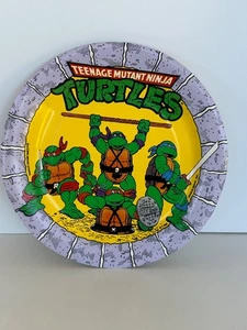 Vintage 1989 Ninja Turtles Party Plates ~ Lot 5 - Picture 1 of 4