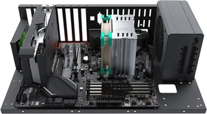 DIY Gaming Computer Case - ATX/M-ATX/ITX Motherboard Compatible, Open Black - Picture 1 of 8