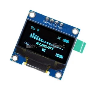 0.96" I2C IIC Serial 128X64 OLED LCD Blue LED Display Module For Arduino - Bild 1 von 2