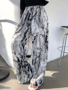 Fashionable Printed Wide Leg Trousers - Picture 1 of 5