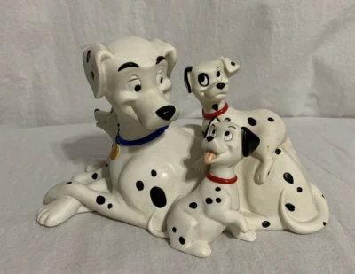 Disney 101 Dalmatians Coin Bank 6" Perdita and Puppies VINTAGE - Image 1 of 4
