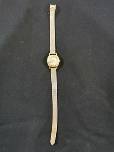 Montre vintage watch femme Surdiac mécanique ronde verre crénelé dorée incabloc - Picture 1 of 8