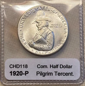 Beautiful BU 1920 P Pilgrim Commemorative Half Dollar - Picture 1 of 3