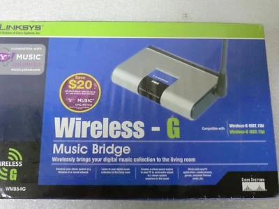 Linksys Wireless G Music Bridge WMB54G  - New/Sealed - Image 1 of 4