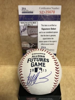 TYLER AUSTIN YANKEES FIRMADO 2013 FUTUROS BÉISBOL FIRMA DEBUT JSA SD25670 Foto 1 de 2