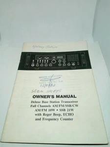 GALAXY SATURN INSTRUCTION MANUAL BROCHURE RADIO HF - Imagen 1 de 9