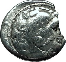 ALEXANDER III the GREAT 323BC Authentic Ancient Silver Greek Coin w Zeus i66408