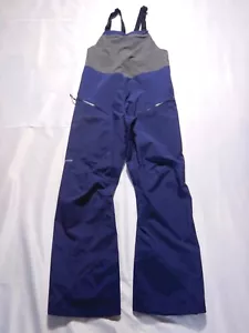 Patagonia Men's SNOWDRIFTER BIBS Recco Blue Grey Size MEDIUM - Picture 1 of 12