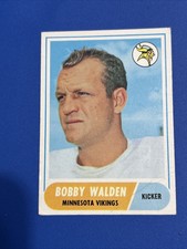 1968 Topps - #54 Bobby Walden (RC). Rookie Card. Minnesota Vikings