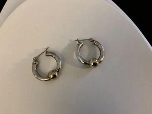 Vintage Cape Cod Sterling Silver / gold Earrings LeStage. - Picture 1 of 3