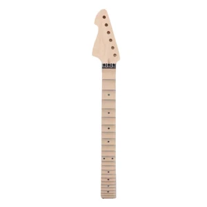 Mástil de guitarra festoneado 24 trastes 25,5 pulgadas diapasón de arce incrustación de puntos tuerca de bloqueo - Imagen 1 de 4