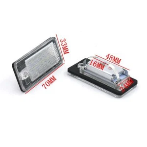 2x 18LED Luz Matrícula para Audi A3 S3 A4 B6 B7 A6 S6 Q7 Error Free whie - Imagen 1 de 5