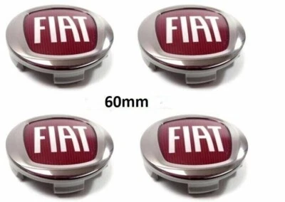 4 tappi coprimozzo compatibile fiat bravo freemont 60mm borchie cerchi lega 60mm - Image 1 of 2