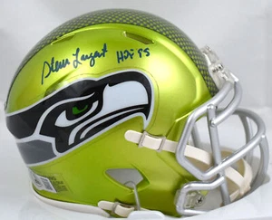 Steve Largent Signed Seahawks Flash Speed Mini Helmet HOF - Beckett W Hologram - Picture 1 of 3