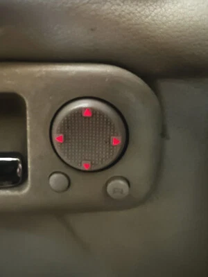 Interruptor ajustador de espejo retroiluminación rojo VW Mk3 Jetta Golf Cabrio tostado/beige Foto 1 de 4