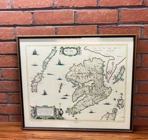 Old Map of the Isle of Mull Scotland 1654 by Johan Blaue from the Atlas Novus - Picture 1 of 8