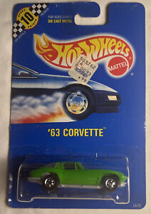 Hot Wheels '63 Corvette 1990 Green # 1671