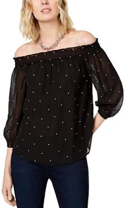 INC International Concepts Womens Off The Shoulder Top Size M - Picture 1 of 4
