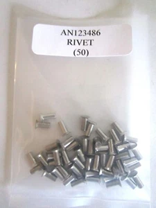 AN123486 Flat Countersunk 1/8 x 5/16" Rivet Solid Stainless Steel - Lot of 50 - Picture 1 of 3