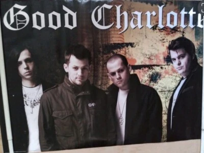GOOD CHARLOTTE - GROUP  POSE POSTER - 2001 Aquarius Posters #24-497  RARE - Image 1 of 4