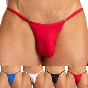 Mens Sexy Thong Briefs G-String Bikini T-back V String Bulge Pouch Underpants - Picture 1 of 18