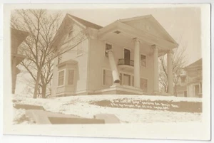 1913 Omaha, Nebraska - REAL PHOTO Damaged Identified Residential Home, Postcard - Picture 1 of 2