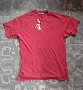Winnie The Pooh Mickey Inc One Sz Med/Lg Disney Store Red Night Shirt Pajamas - Picture 1 of 10