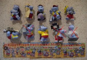 Suchen Sie sich 3 Figuren "Happy Hippo Hollywood Stars" 1997 aus der Liste aus!! - Picture 1 of 1
