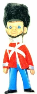 King Queens Guard Man Traditional Uniform Red Blue Vector Image Royalty London  - Picture 1 of 2