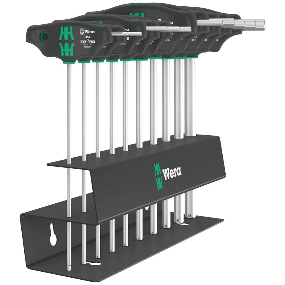 Wera 05023454001 454/10 HF Set Imperial 2 Screwdriver Set T-Handle Hex-Plus 10pc - Image 1 of 1