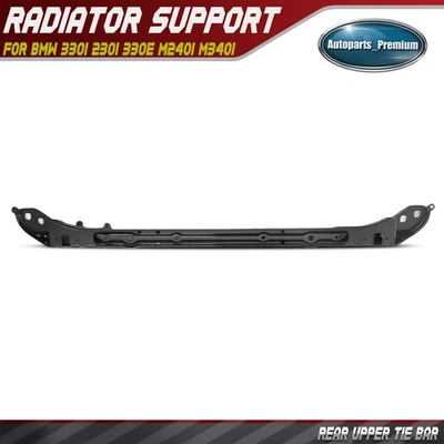 Barra de amarre de soporte de radiador superior trasero para BMW 330i 19-25 330e M240i M340i acero Foto 1 de 4