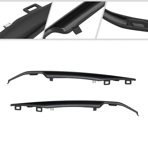 Black Front Left+Right Bumper Trim Set For 2015-2020 Cadillac Escalade Fits ESV - Picture 1 of 24