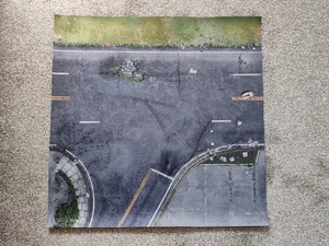 The Walking Dead All Out War Deluxe Rubber Game Mat - The Suburbs - Picture 1 of 4