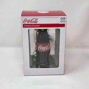Botella clásica Coca-Cola con cadena de luces adorno de Navidad Kurt S Adler Coca-Cola - Imagen 1 de 2