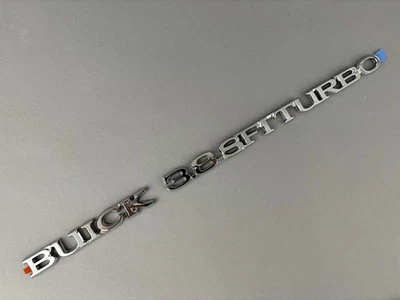 通用 3.8 SFI TURBO 1987 别克 Regal Turbo T Trunk 徽章全铬全新陈货 — 第 1/4 张图片