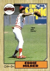 1987 O-Pee-Chee Eddie Milner - Imagen 1 de 2