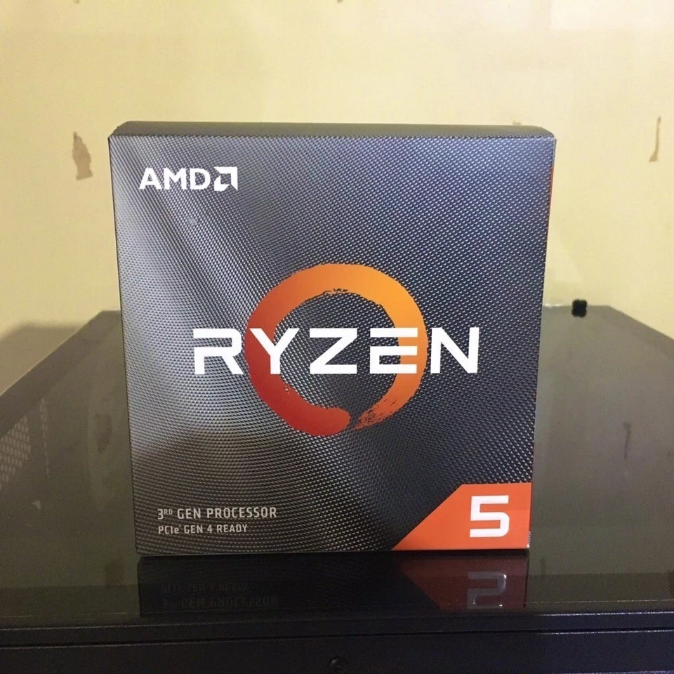 Procesador de escritorio AMD Ryzen 5 3600 6 núcleos, 12 hilos desbloqueado con Wraith Stealt Foto 1 de 1