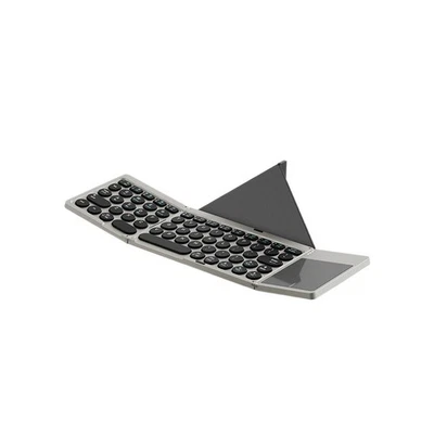 Tri-fold Touch Bluetooth Keyboard Portable Magnetic Keyboard Stand - - Bild 1 von 4