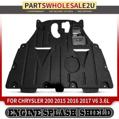 Protector contra salpicaduras de motor para Chrysler 200 2015 2016 2017 V6 3,6 L 68146985AB delantero Foto 1 de 4