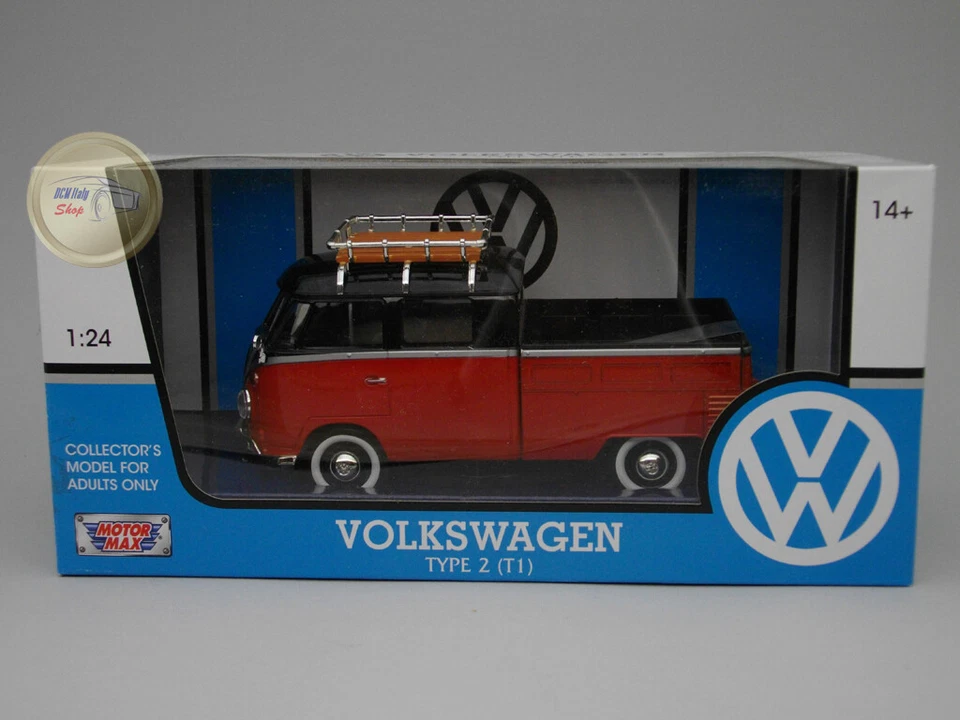 Volkswagen Type 2 (T1) Double Cab Pick-Up - Motormax 1:24 - MX79552RE - Immagine 1 di 1