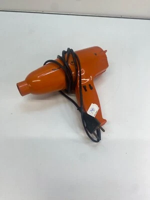 Ancien sèche cheveux moulinex vintage fonctionne belle patine orange vintage - Photo 1/4