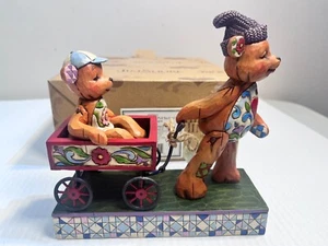 2007 Jim Shore Pull Me Now & I'll Pull You Later Bears Wagon Figurine in Box - Picture 1 of 7