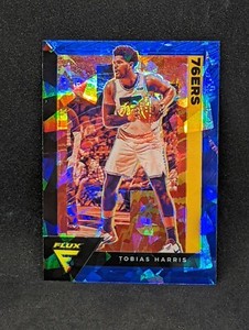 TOBIAS HARRIS 2020-21 PANINI FLUX BLUE CRACKED ICE PRIZM #135 PHILADELPHIA 76ERS