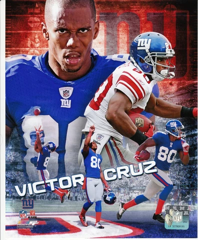 Victor Cruz New York Giants LICENSED unsigned poster print 8x10 photo Cover