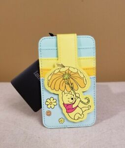 Loungefly Disney Winnie the Pooh Cardholder Yellow Floral NEW