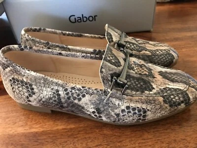 damenschuhe gabor Gr.  36 (EU Gr. 3) mit Karton Python Grey Absatz 15 mm - Bild 1 von 4