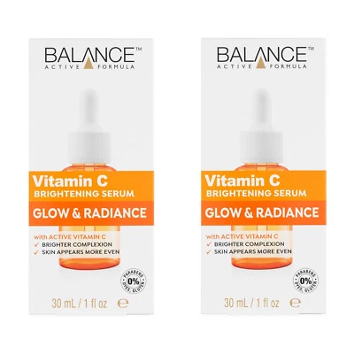 2x Balance Active Formula Vitamin C Brightening Serum 30 ml Glow & Radiance - Image 1 of 4